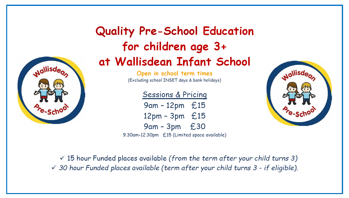 wallisdean preschool sessions and prices